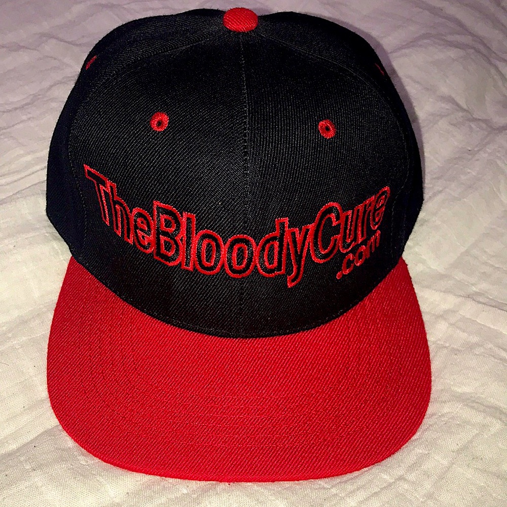 The Bloody Cure .com Black/Red Snap Back